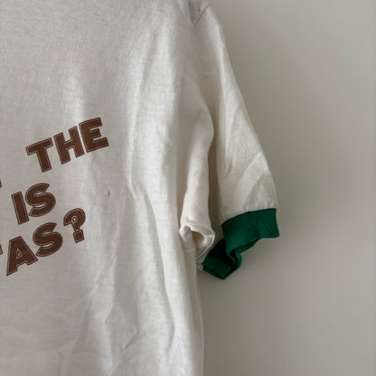 1976 WHERE IS MILPITAS RINGER TEE | HEAVY COTTON TAG [M]