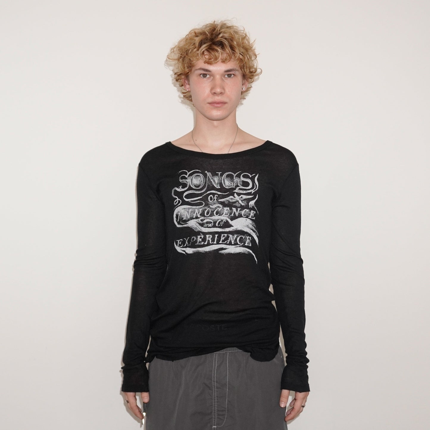 FW18 ANN DEMEULEMEESTER EMO TOP BLACK [M]
