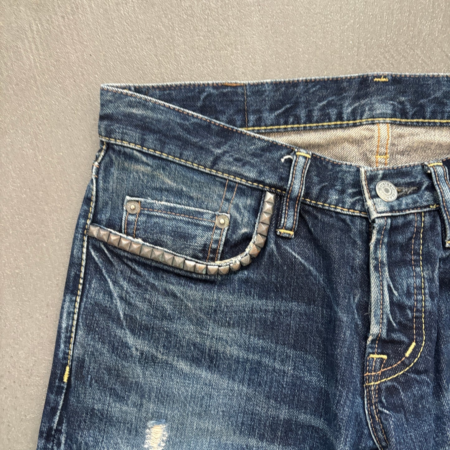 HYSTERIC GLAMOUR STUDDED SELVEDGE DENIM #27 [W30]