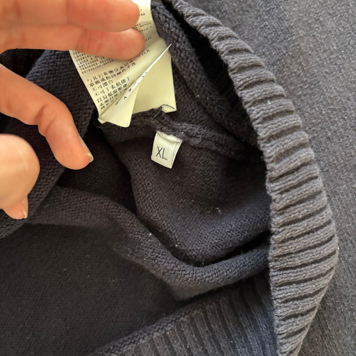 2010S STONE ISLAND ZIP-SWEATER NAVY [L]