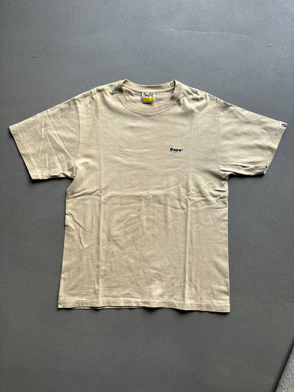 BAPE SMALL LOGO TEE CREME [L]