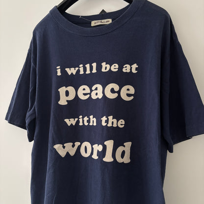 90S I WILL BE AT PEACE TEXT TEE | BETH COMB TAG [M]