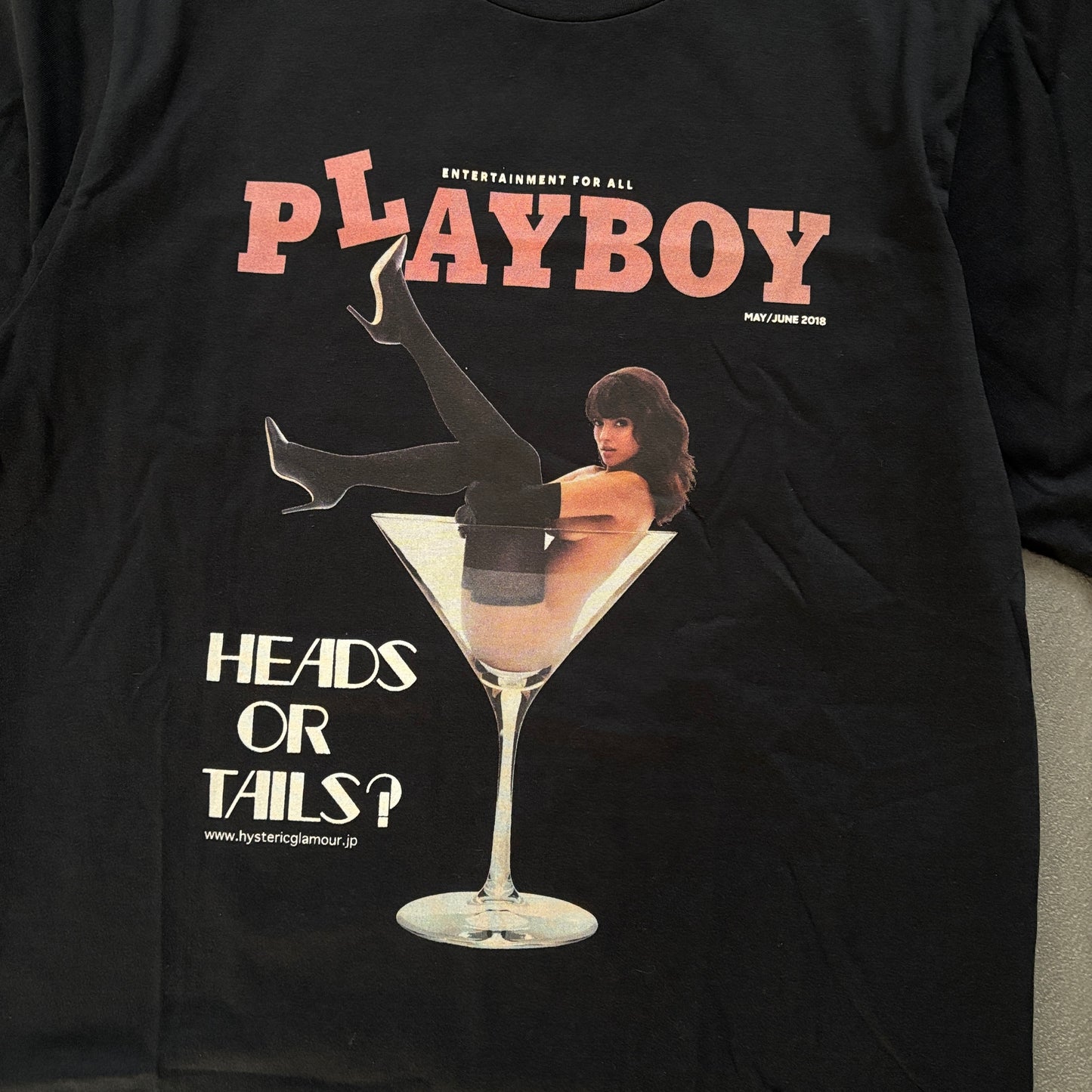 HYSTERIC GLAMOUR PLAYBOY TEE BLACK [M]
