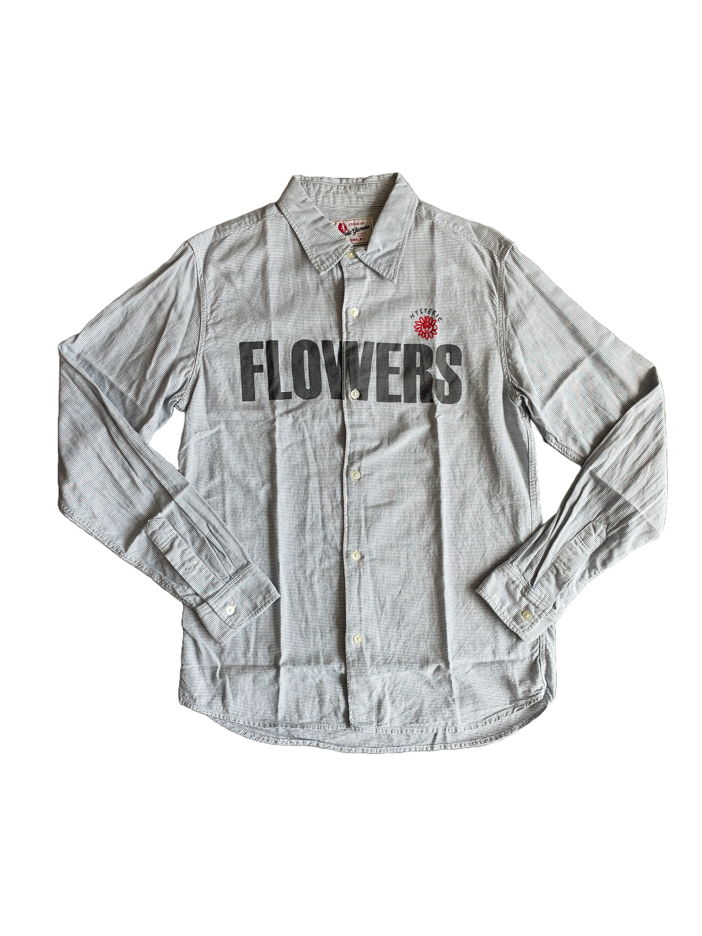 HYSTERIC GLAMOUR FLOWERS SHIRT BLUE [M]