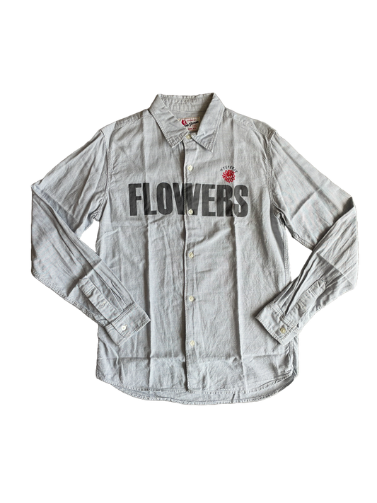 HYSTERIC GLAMOUR FLOWERS SHIRT BLUE [M]