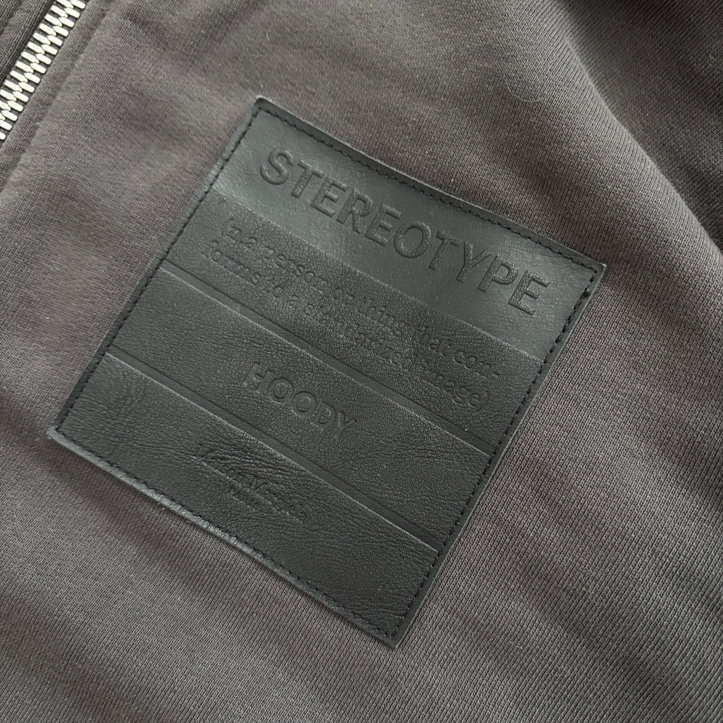 MAISON MARGIELA STEREOTYPE ZIP-UP HOODIE GREY [M]