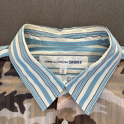 COMME DES GARCONS MESH CAMO SHIRT [S]