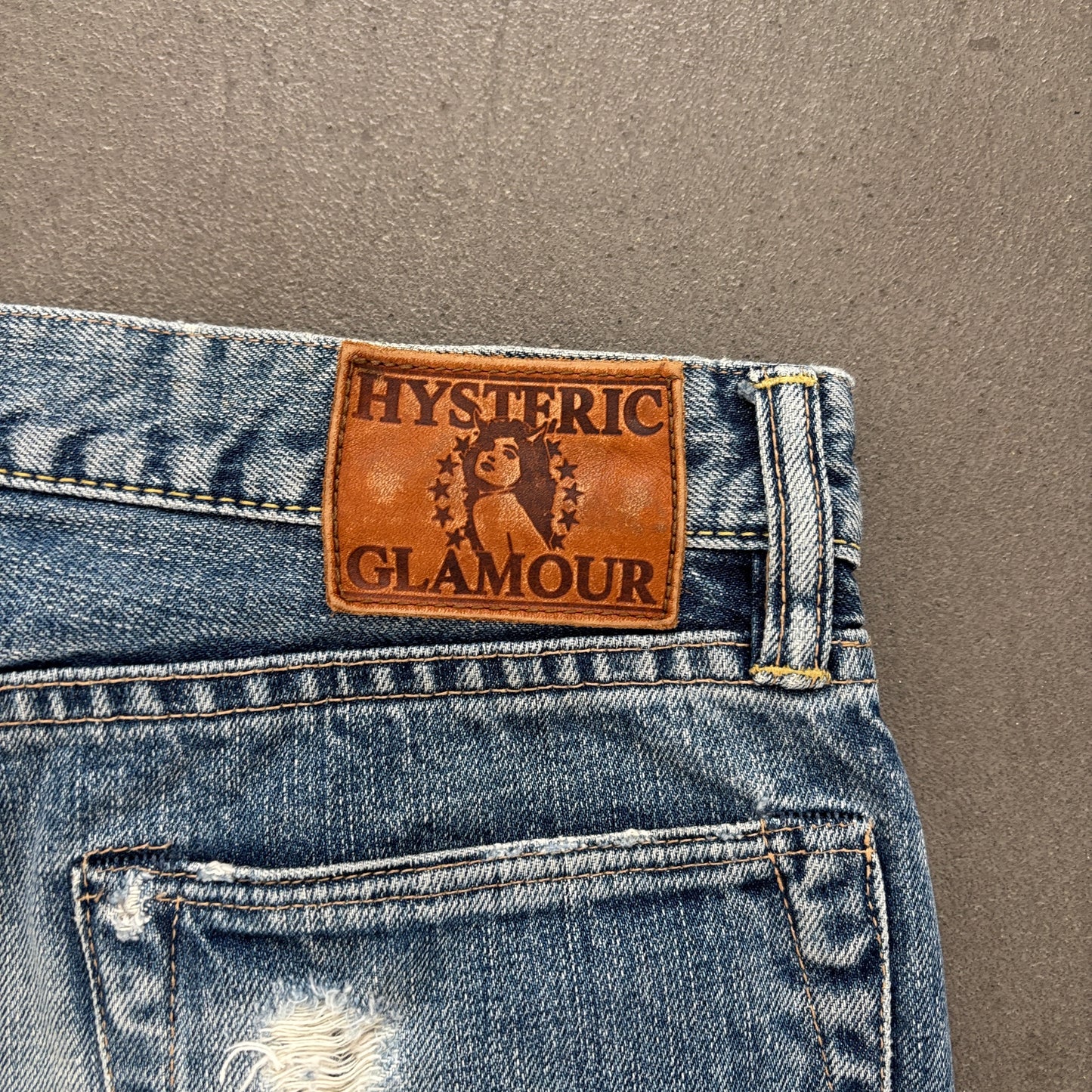 HYSTERIC GLAMOUR STUDDED SELVEDGE DENIM #22 [W32]