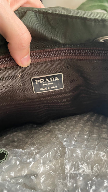 SAC À DOS PRADA VERT MOYEN