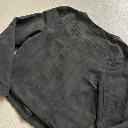 ANN DEMEULEMEESTER SUEDE ASSYMETRICAL JACKET [M]