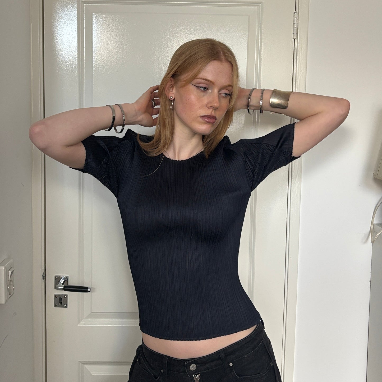 ISSEY MIYAKE PLEATS PLEASE TOP NAVY [S]