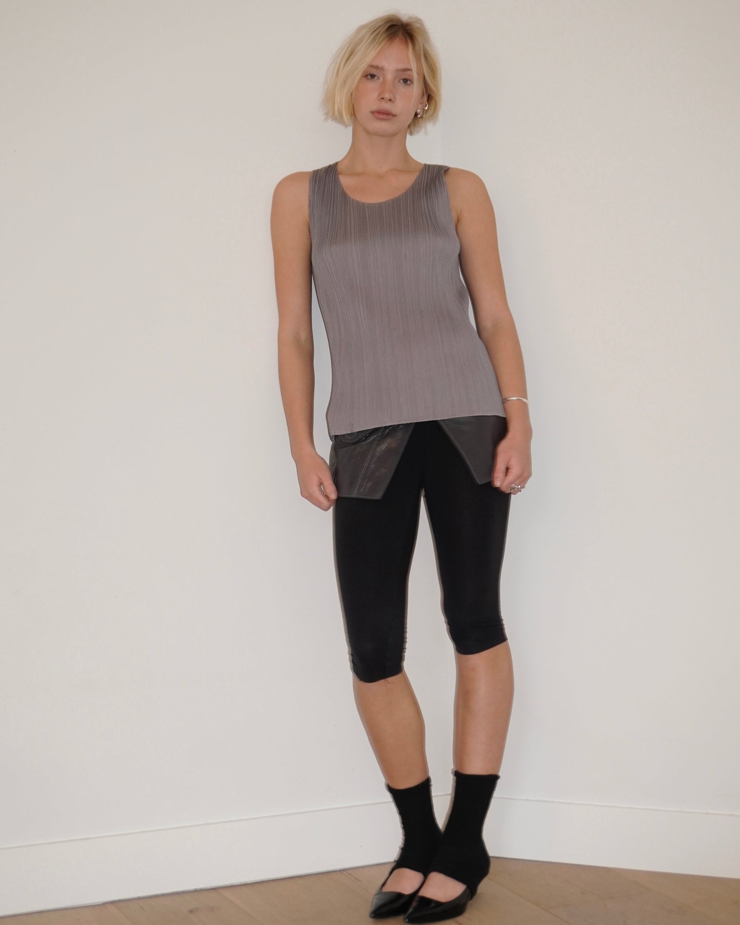ISSEY MIYAKE PLEATS PLEASE TANKTOP GREY [M]