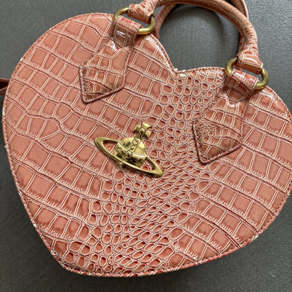 VIVIENNE WESTWOOD HEART BAG PINK
