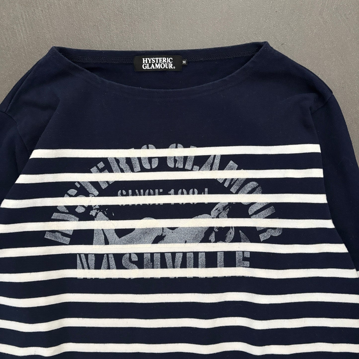 HYSTERIC GLAMOUR NASHVILLE STRIPED LONGSLEEVE [M]