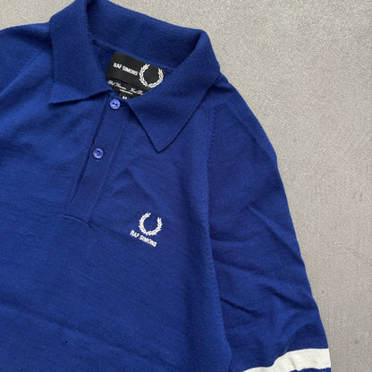 RAF SIMONS X FRED PERRY WOOL POLO BLUE [M]