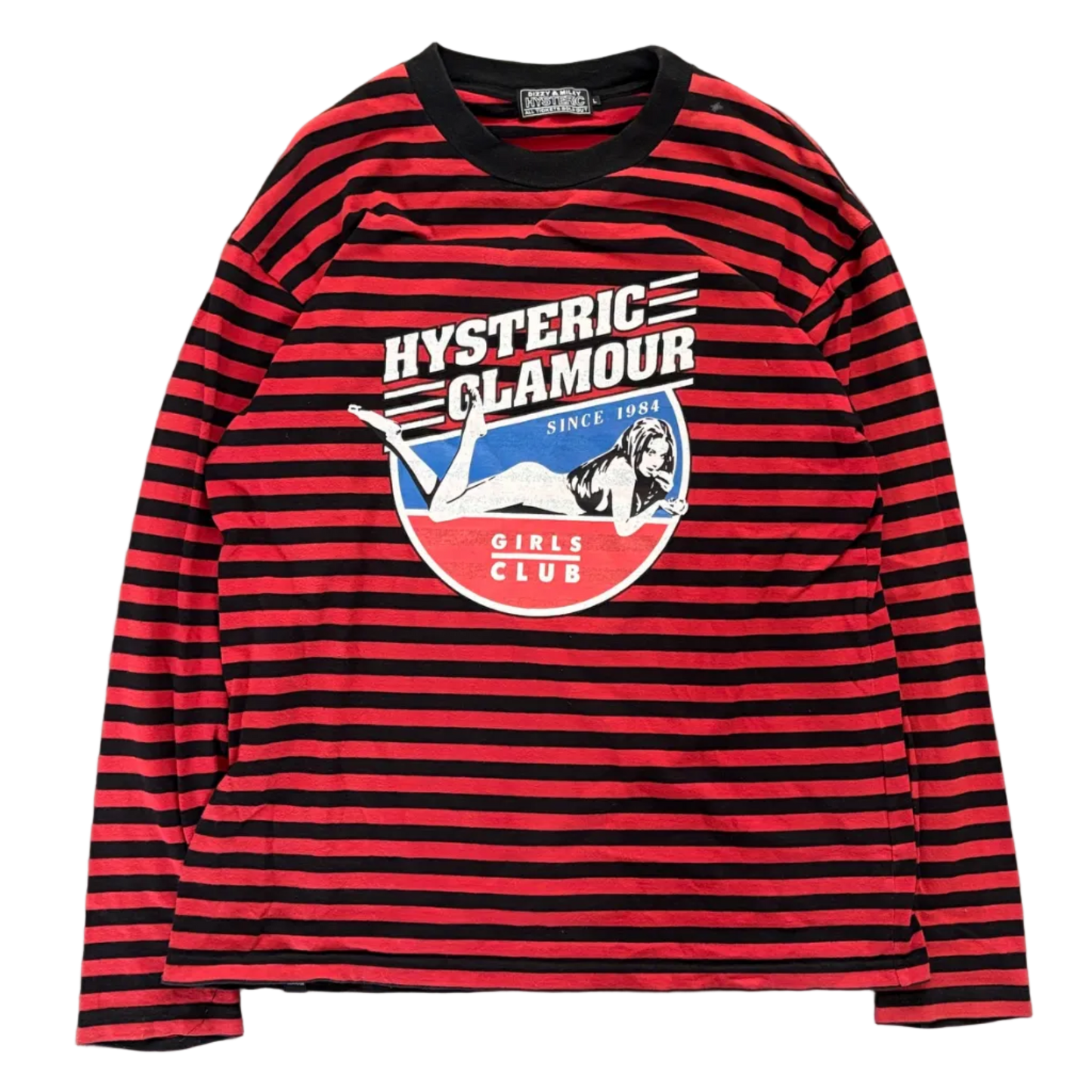 HYSTERIC GLAMOUR GIRLS CLUB STRIPED LONGSLEEVE [L]