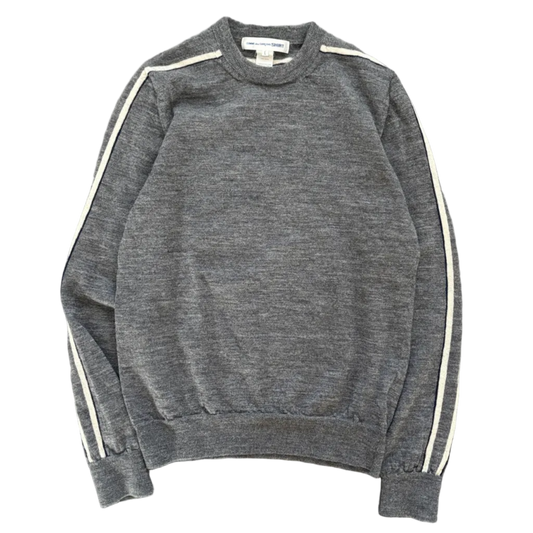 COMME DES GARCONS STRIPED SWEATER GREY [M]