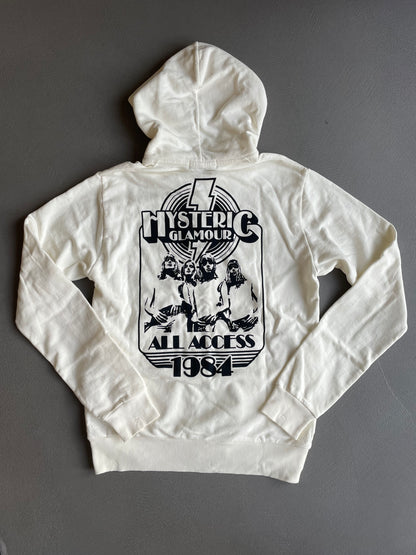 HYSTERIC GLAMOUR ZIP UP BLANC [M]