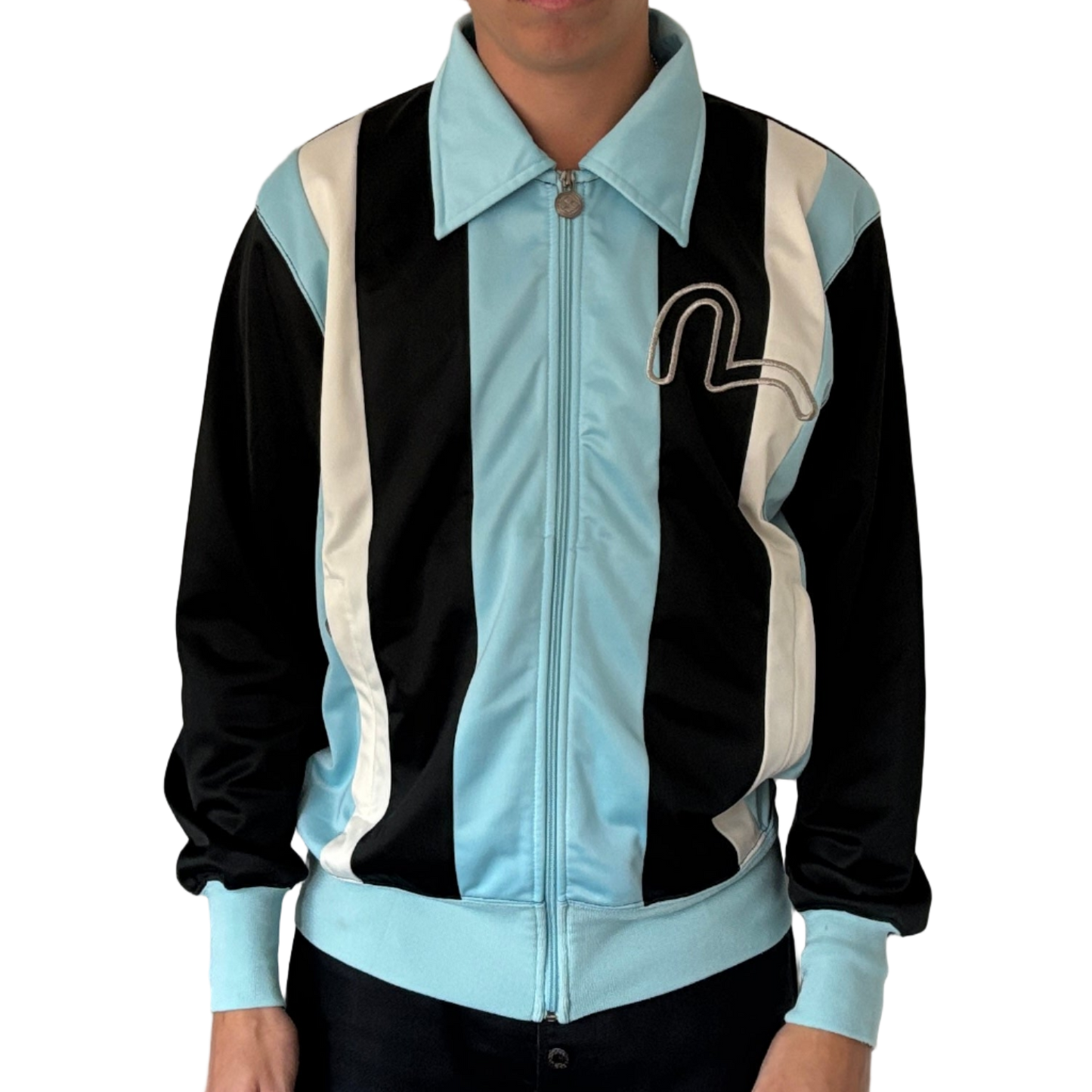 EVISU ATHLETIC ZIP-UP BLUE [XL]