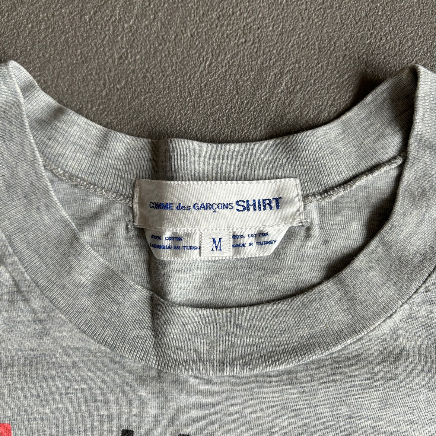 COMME DES GARCONS POEM TEE GREY [M]