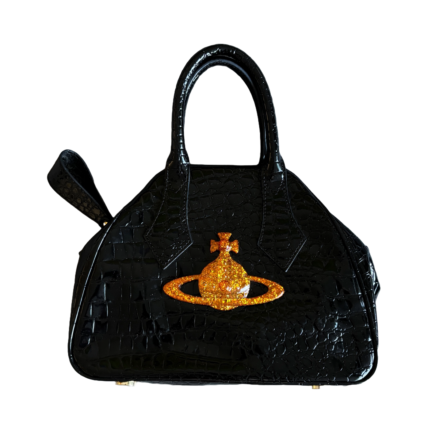 VIVIENNE WESTWOOD ORB HANDBAG BLACK