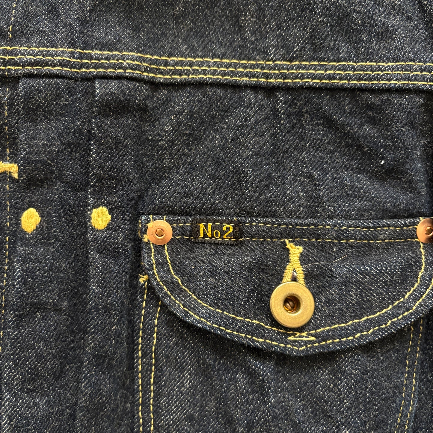 KAPITAL NR.2 BUCKLEBACK SELVEDGE DENIM JACKET [S]