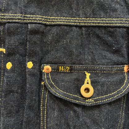 KAPITAL NR.2 BUCKLEBACK SELVEDGE DENIM JACKET [S]