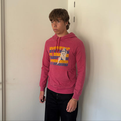 HYSTERIC GLAMOUR SPELLOUT HOODIE PINK [S]