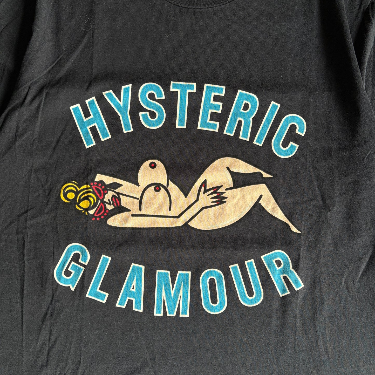 HYSTERIC GLAMOUR BODY TEE BLACK [L]