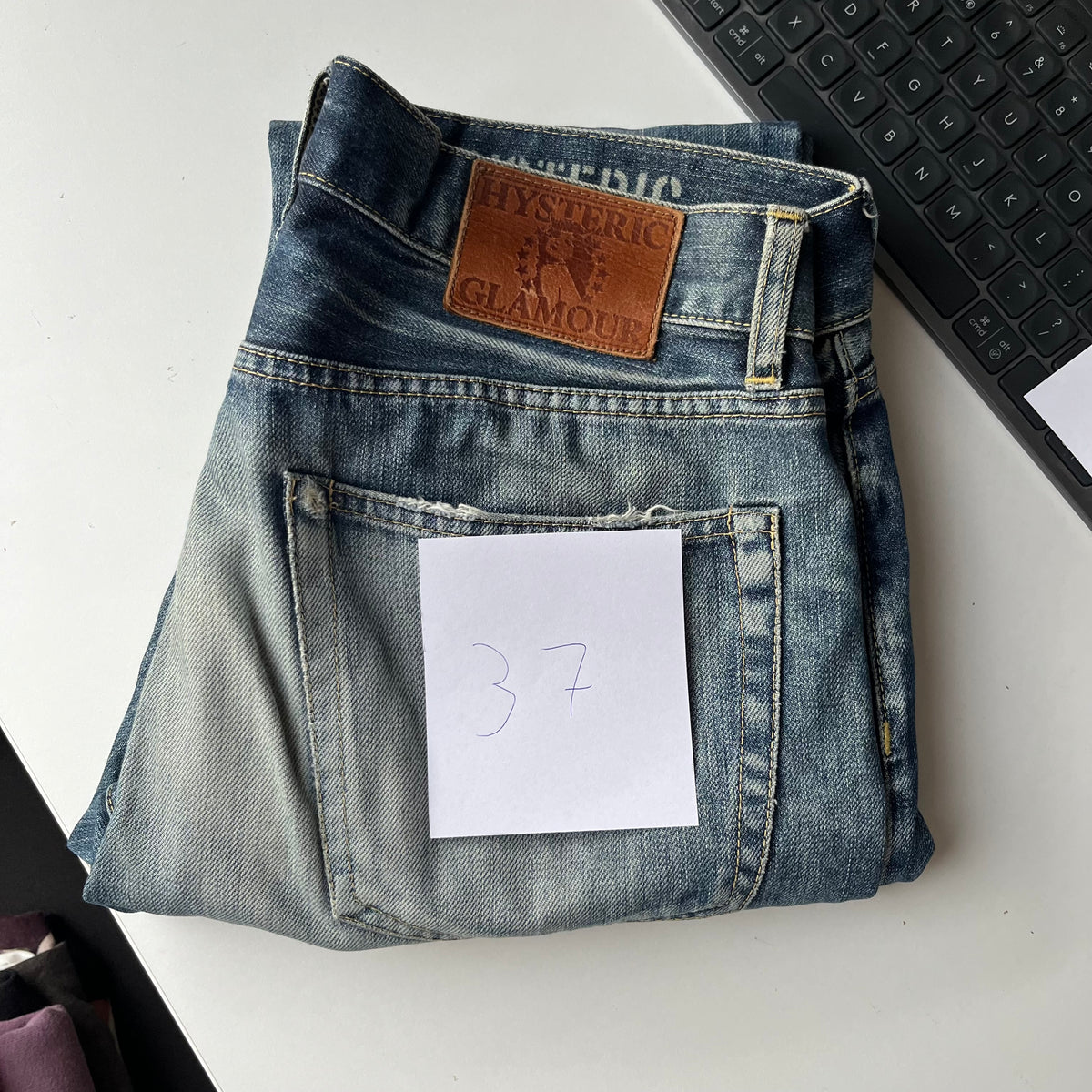 HYSTERIC GLAMOUR STUDDED SELVEDGE DENIM #37 [W31]