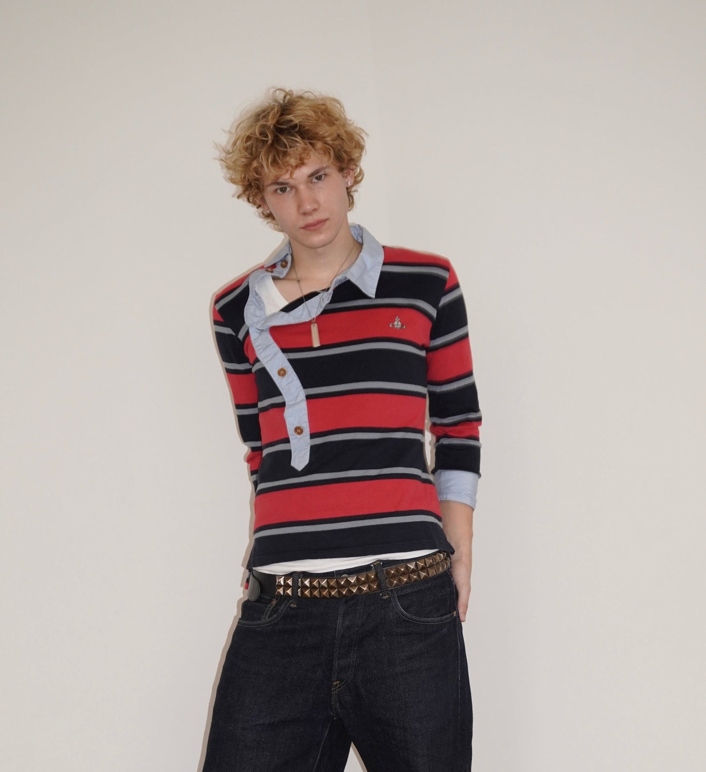 VIVIENNE WESTWOOD ASSYMETRICAL POLO [S]