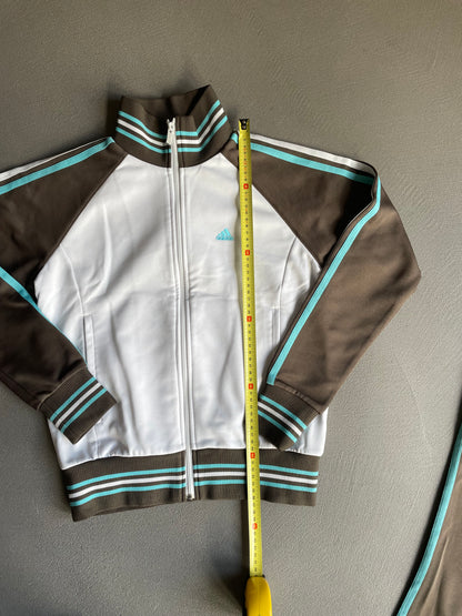 ADIDAS WHITE BROWN TRACKSUIT [XS]