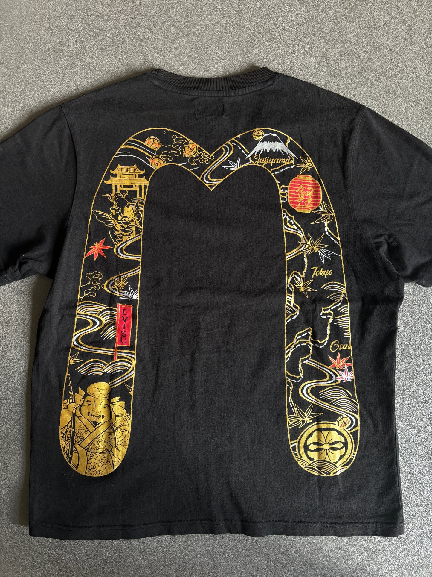 EVISU DIACOCK TEE NERO [L]