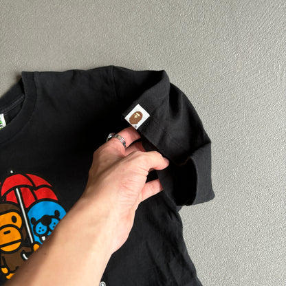 BAPE BABY MILO UMBRELLA TEE BLACK [M]