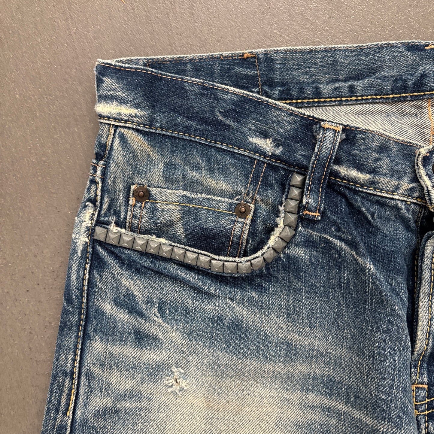 HYSTERIC GLAMOUR STUDDED SELVEDGE DENIM #12 [W30]