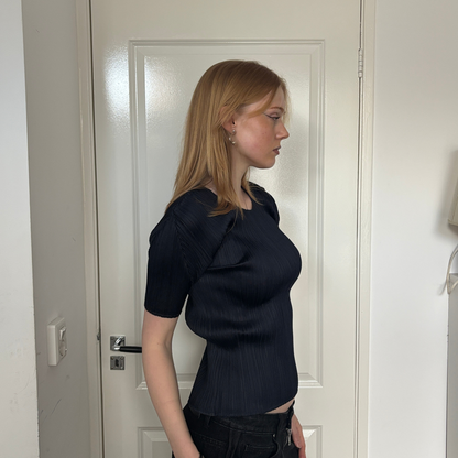 ISSEY MIYAKE PLEATS PLEASE TOP NAVY [S]