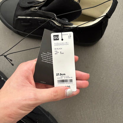 UNDERCOVER X GU ZIP-UP HIGH TOP SNEAKERS [NEW]