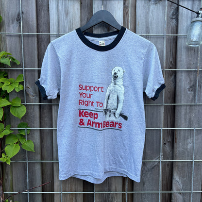 1984 KEEP & ARM BEARS RINGER TEE | SCREEN STARS [M]