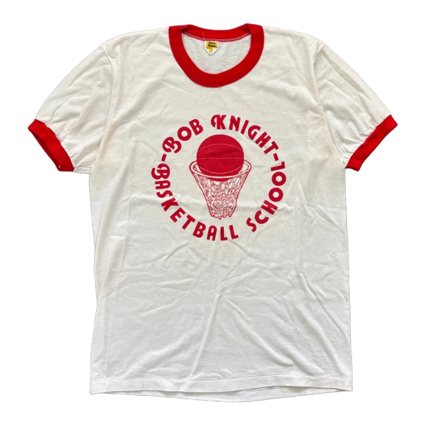 70S BOB KNIGHT BASKETBALL SCHOOL RINGER | VELVA SHEEN TAG [L]