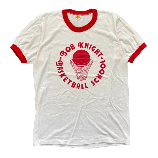 70S BOB KNIGHT BASKETBALL SCHOOL RINGER | VELVA SHEEN TAG [L]