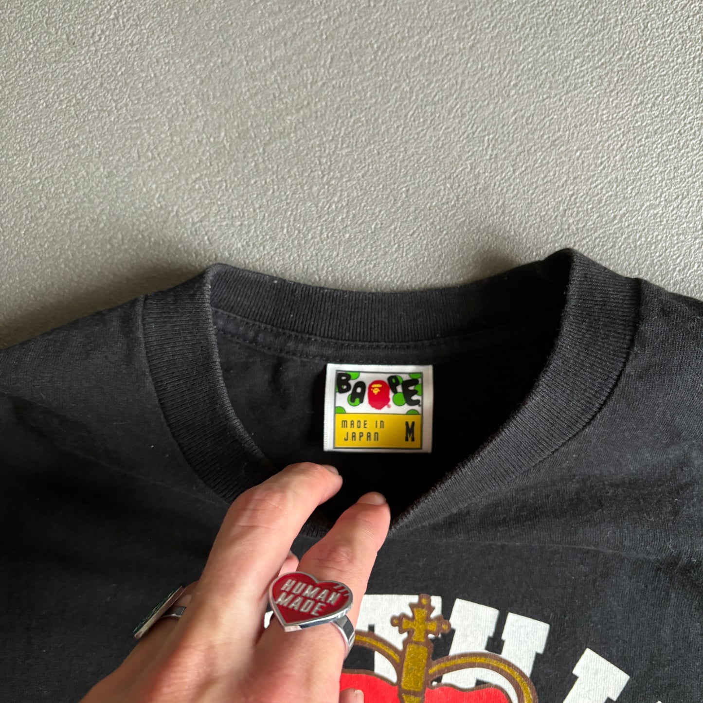 BAPE CLASSIC LOGO CROWN TEE BLACK [M]