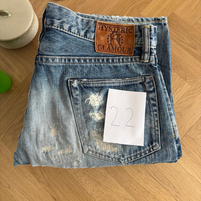 HYSTERIC GLAMOUR STUDDED SELVEDGE DENIM #22 [W32]