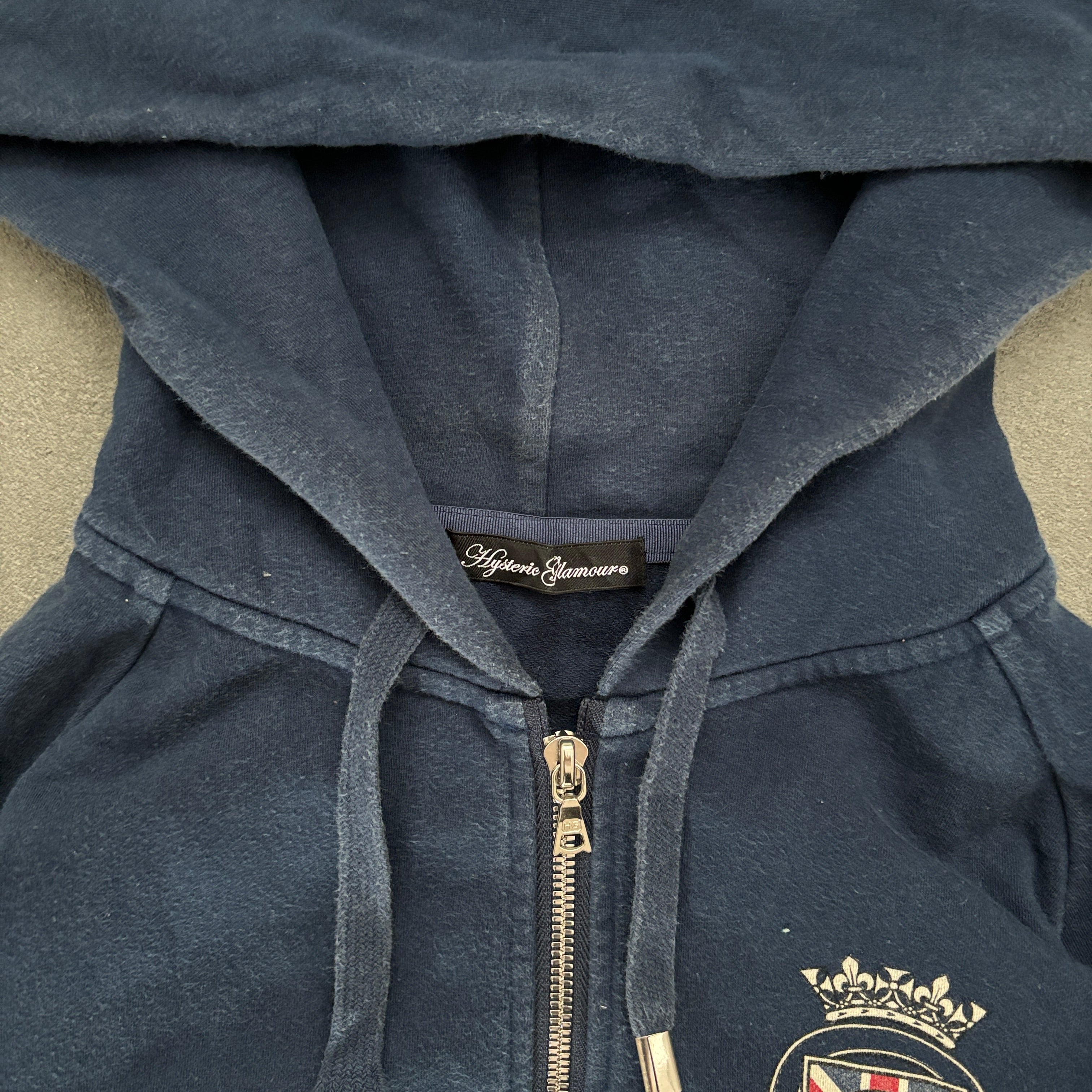HYSTERIC GLAMOUR ZIP-UP HOODIE BLUE [S] – TOMVINTAGE