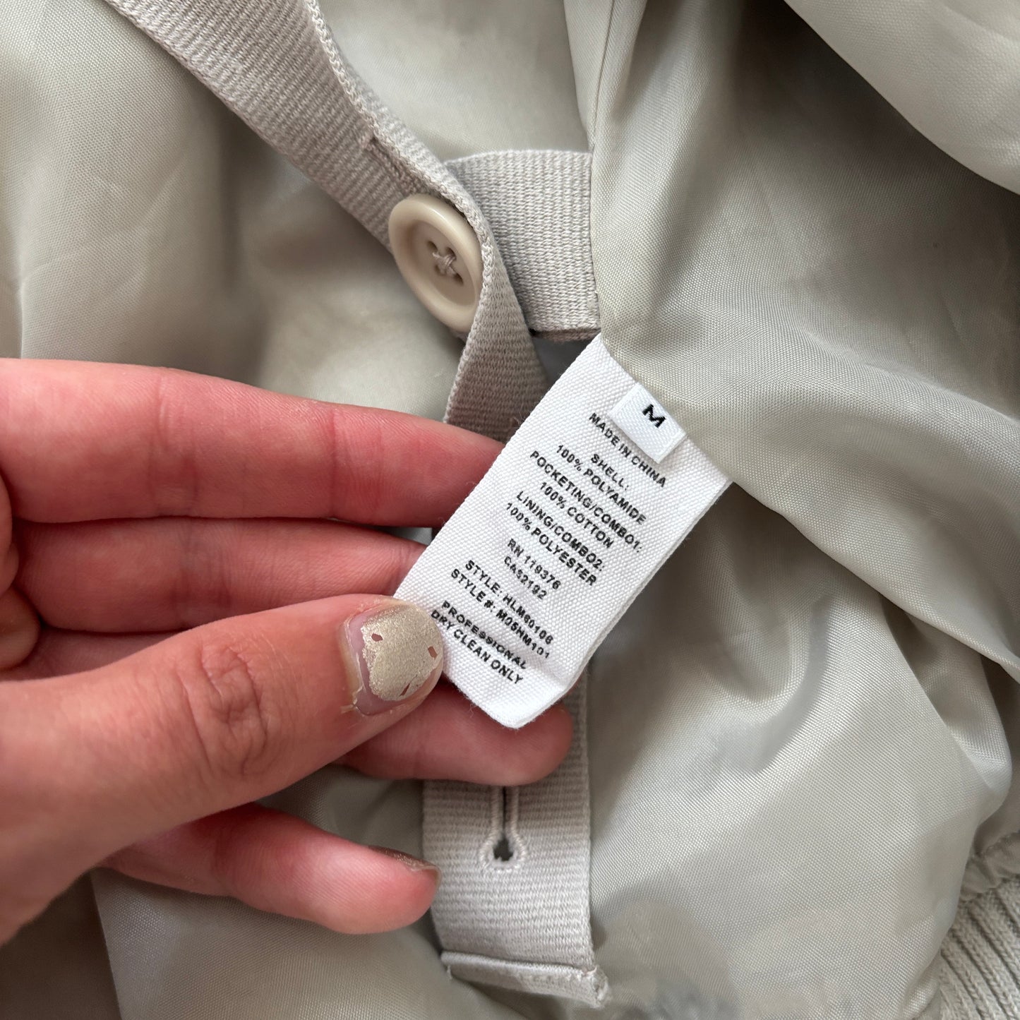 HELMUT LANG ZIP NYLON BOMBER JACKET [M]