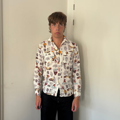 HYSTERIC GLAMOUR ALL OVER PRINT SHIRT [M]