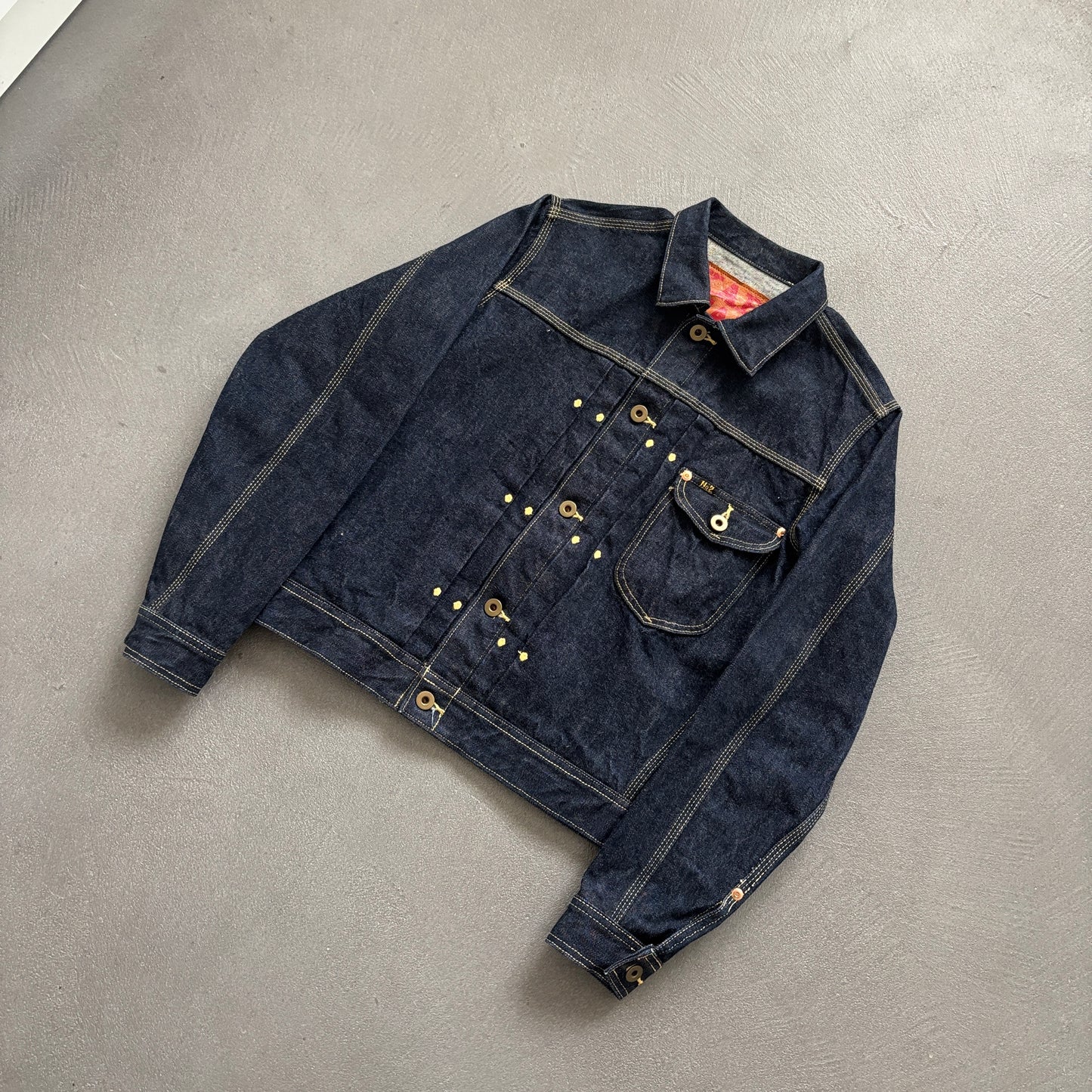KAPITAL NR.2 BUCKLEBACK SELVEDGE DENIM JACKET [S]