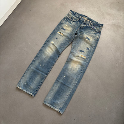 HYSTERIC GLAMOUR STUDDED SELVEDGE DENIM #28 [W32]