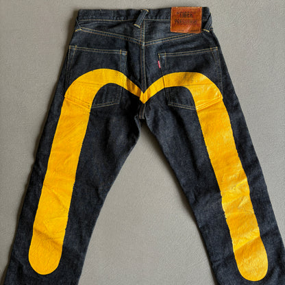 JEANS EVISU INDIGO GIALLO DIACOCK [W29]