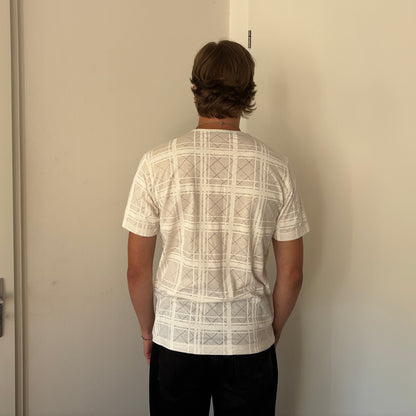 ISSEY MIYAKE ALL OVER PRINT TEE WHITE [M]