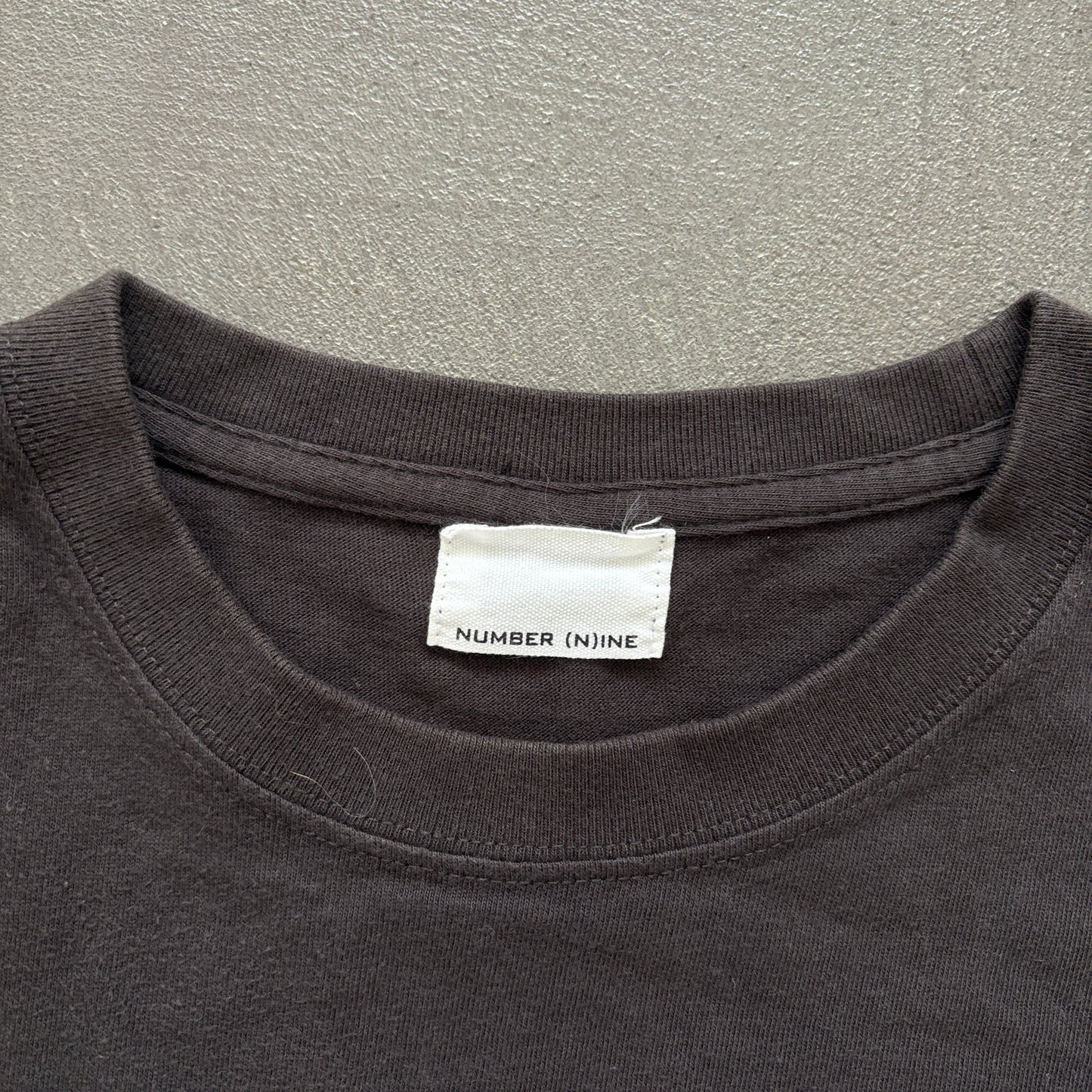 NUMBER (N)INE CUTOUT TEE BLACK [L]